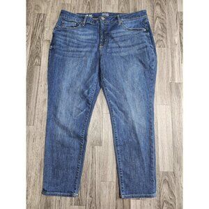 (3/$35) a.n.a Jeans Womens 18P Blue Mid Rise Skinny Stretch Denim Plus Size